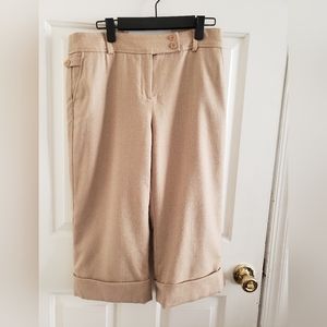 Ann Taylor 10P cropped herringbone pant